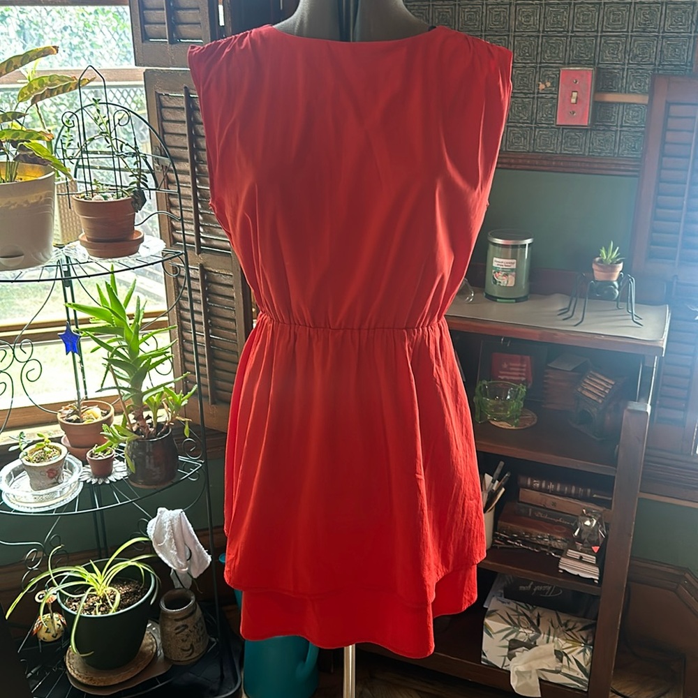 H&M sleeveless red dress